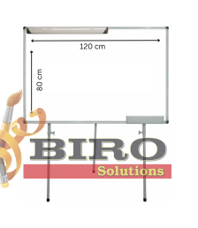 Tablă Flipchart magnetică 80х120 cm, 3 picioare telescopice, Interpano